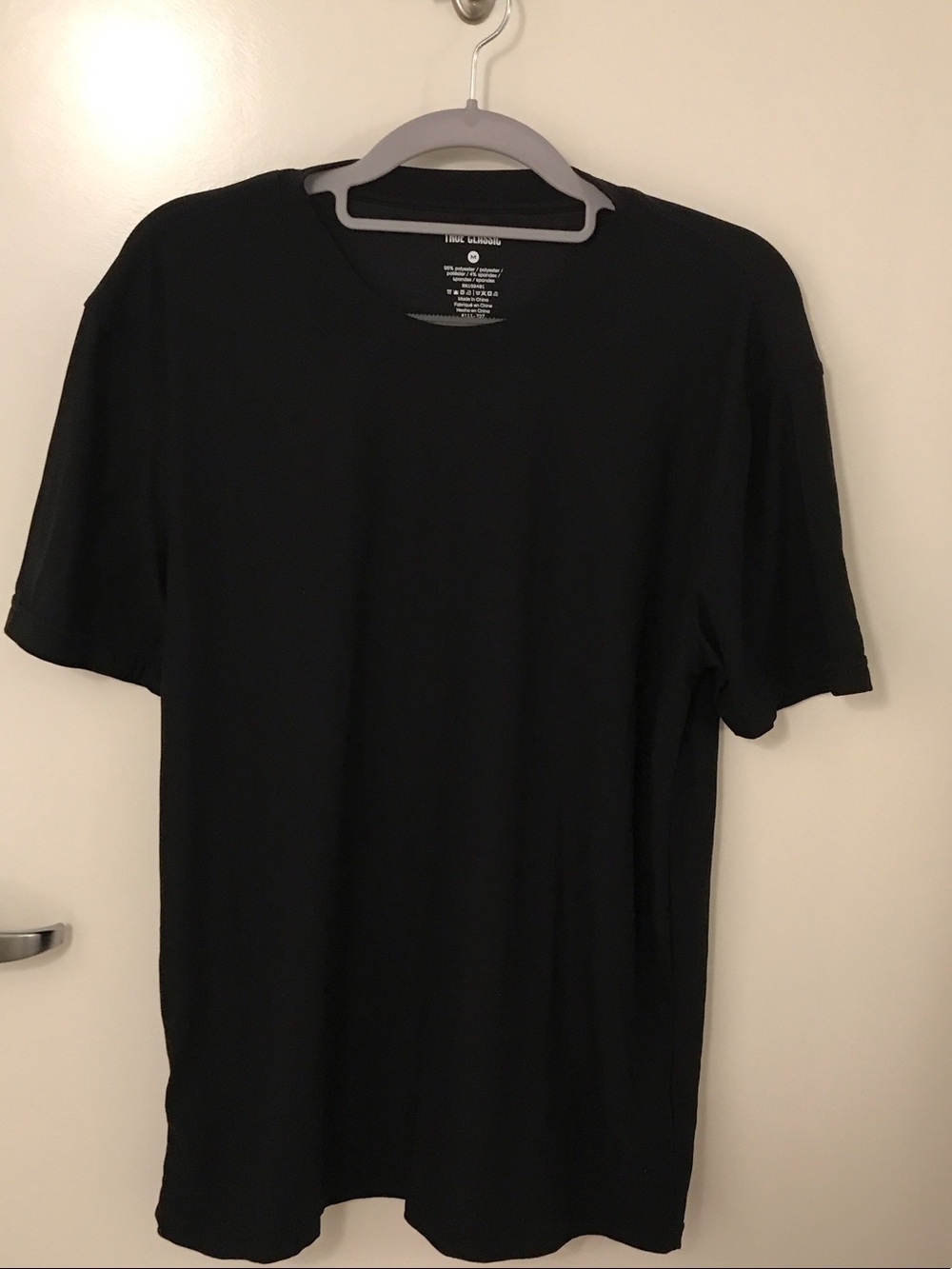 Men's Black Crew Neck Short Sleeve Tee